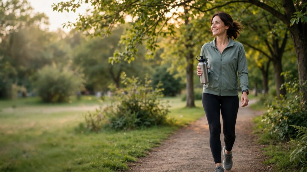 Healthy adult enjoying outdoor activity to support heart health and overall wellness